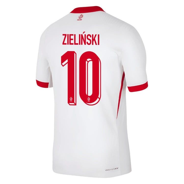 Poland Piotr Zieliński #10 Home Jersey 2024