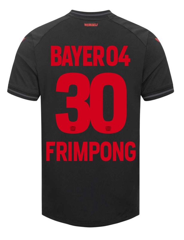 23-24 Bayer Leverkusen JEREMIE FRIMPONG 30 Home Soccer Jersey