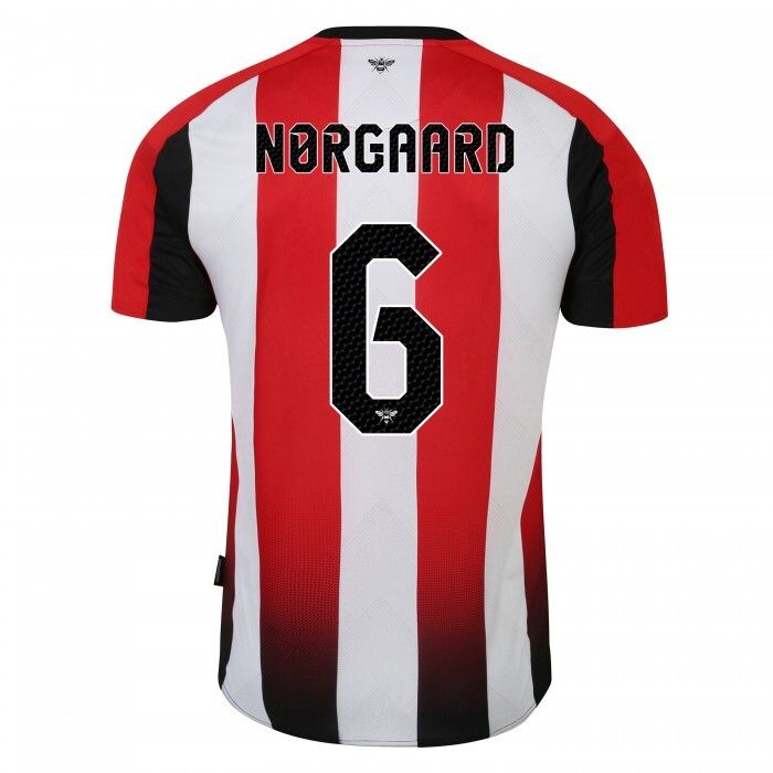 Brentford Home  Christian Nørgaard 6 Jersey 2023-24