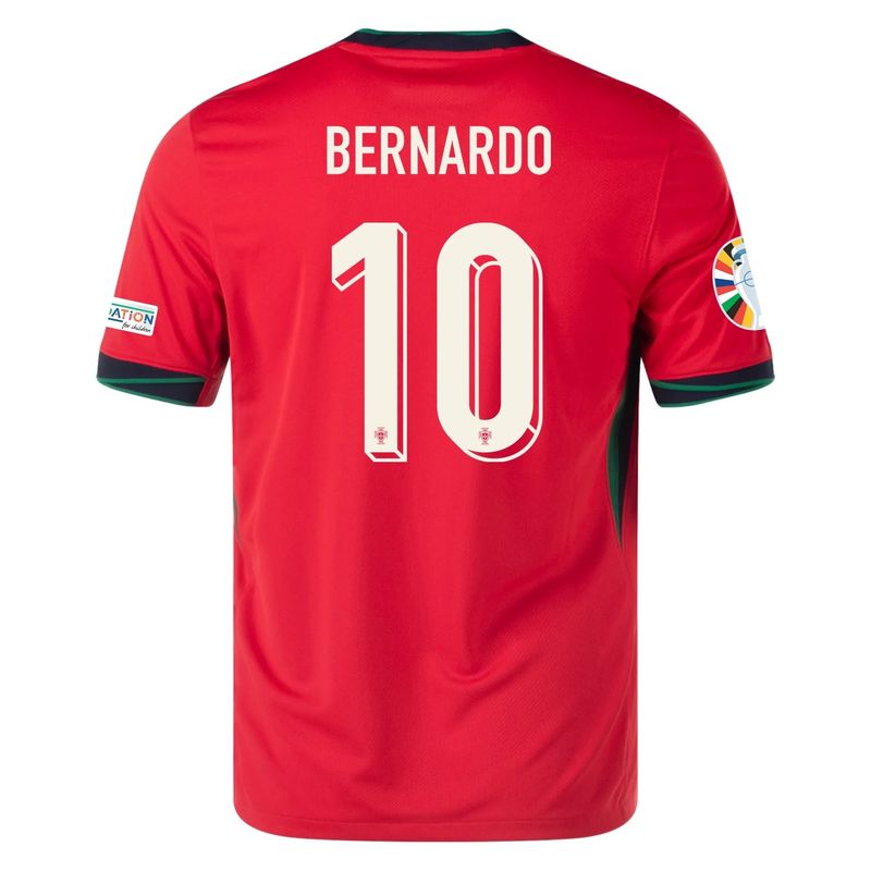 Portugal Euro's  2024 BERNADO SILVA #10 Home Jersey With Patches