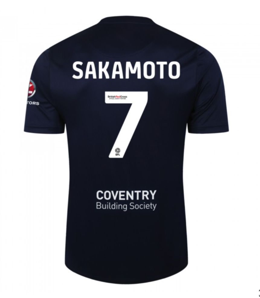 23-24 Coventry City 7 SAKAMOTO Away Jersey