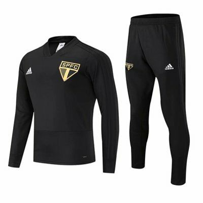 Adidas Sao Paulo FC Black Tracksuit 19/20