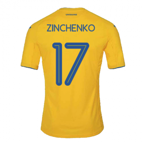 Ukraine Zinchenko 17 Home Jersey 2021