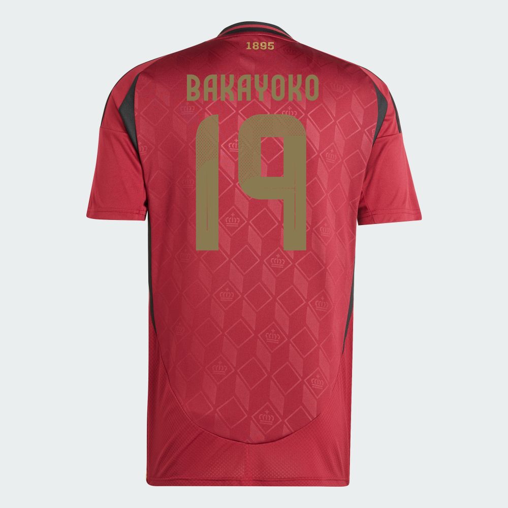 2024 Belgium BAKAYOKO 19 Home Jersey