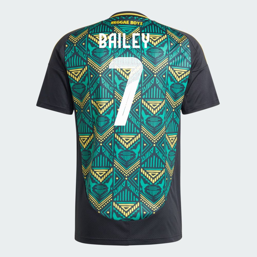 Jamaica Away Leon Bailey #7 Soccer Jersey 2024