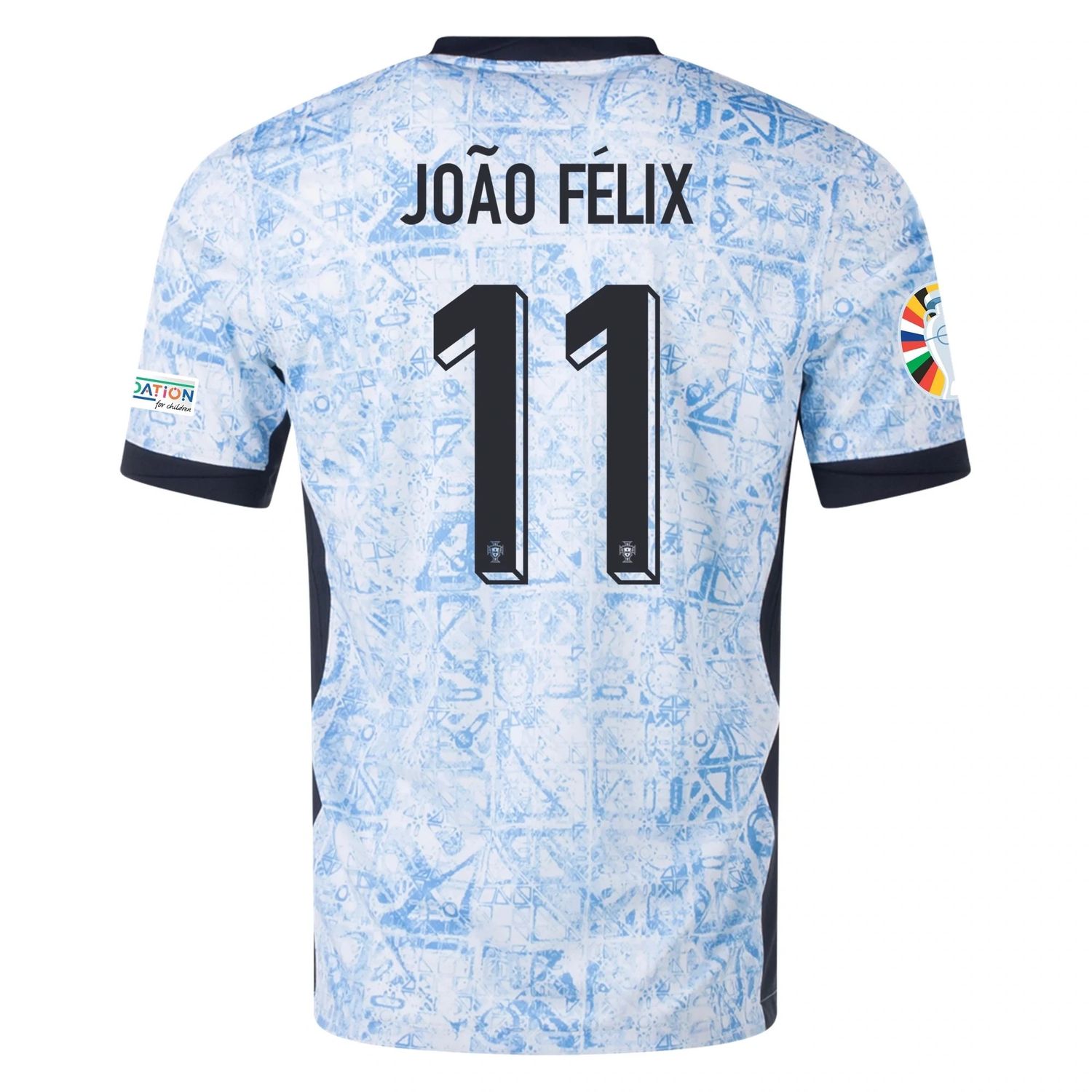 Portugal Euro's  2024 JOÃO FÉLIX #11 Away Jersey With Patches