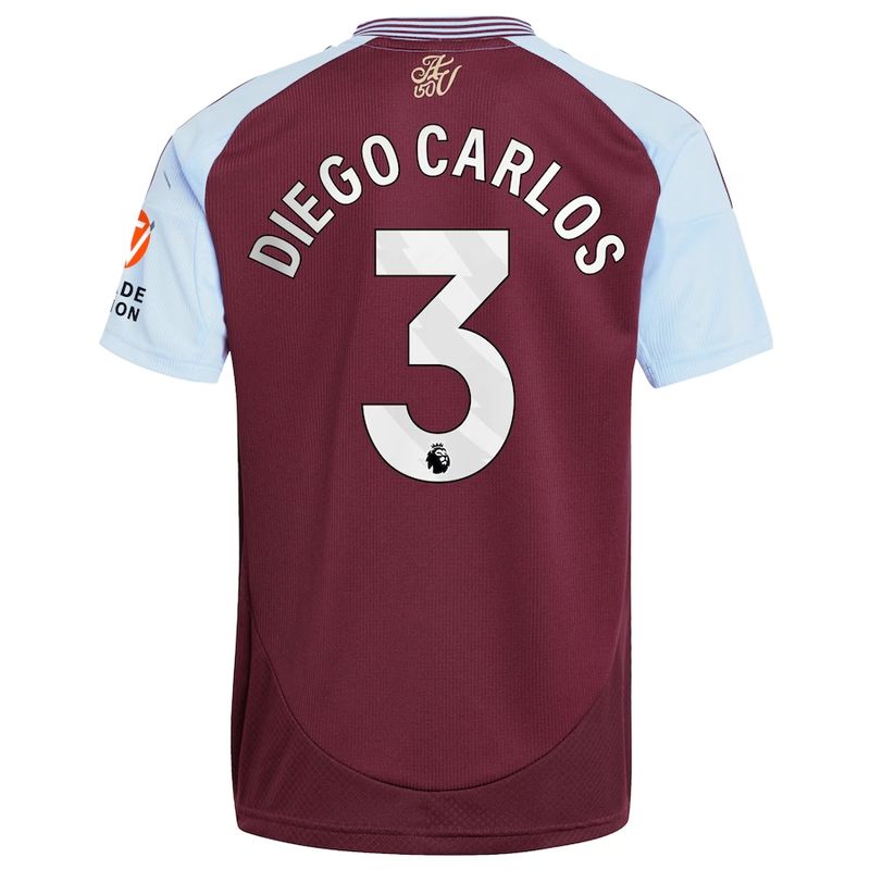 24-25 Aston Villa Home Diego Carlos 3 Jersey