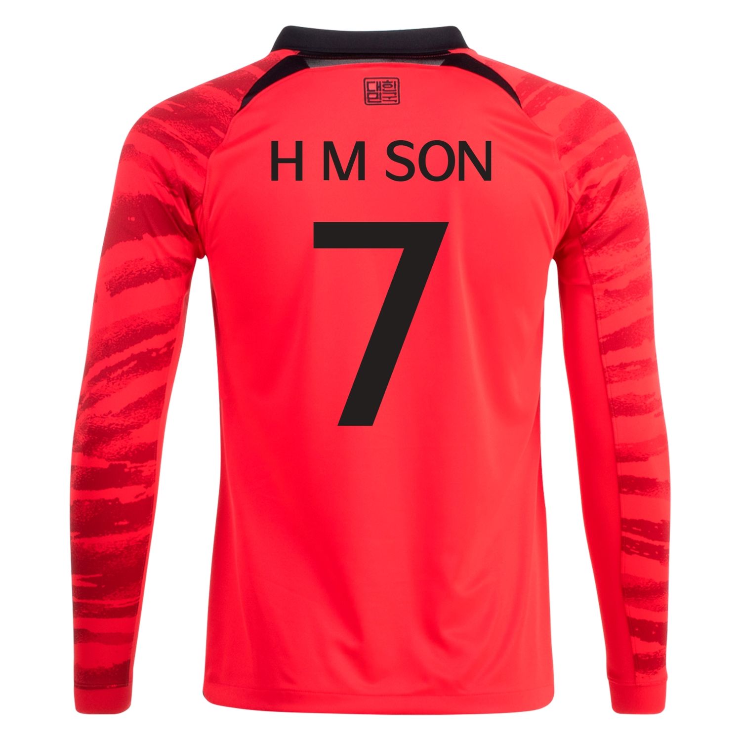 South Korea Home  SON HEUNG-MIN 7 World Cup Long Sleeve Jersey 2022