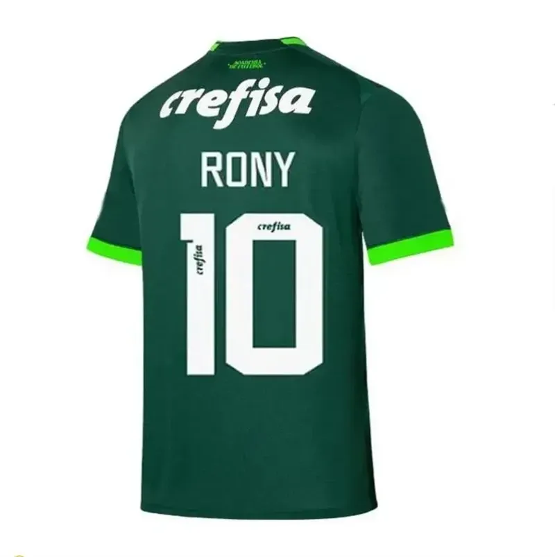 Palmeiras Home RONY #10 Soccer Football  Jersey Shirt 23-24