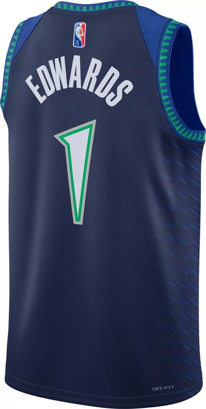 Minnesota Timberwolves Anthony Edwards #1 City Edition 75th Anniversary NBA Jersey