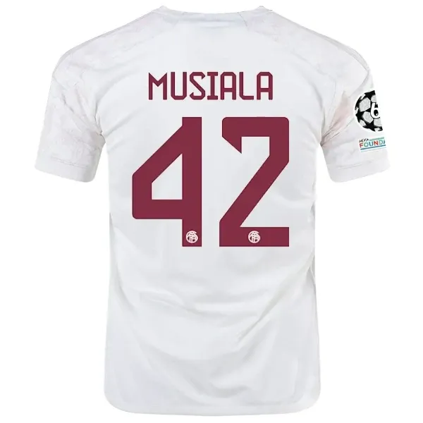 Bayern Munich Jamal Musiala Third Jersey 2023/2024 With Champions League Patches