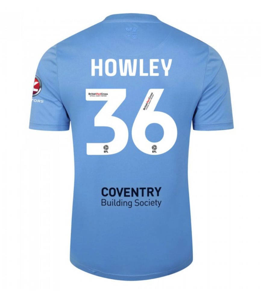 23-24 Coventry City 36 HOWLEY Home Jersey