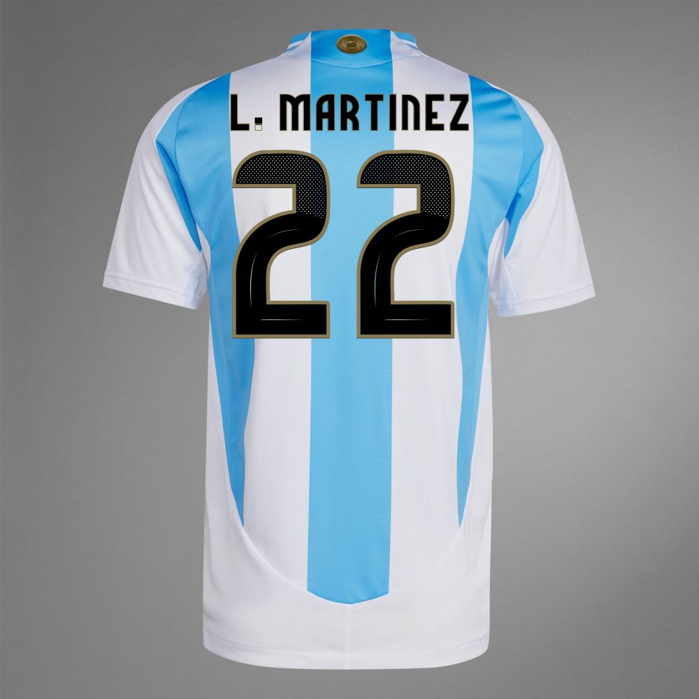 2024 Argentina L. MARTINEZ 22 Home Jersey (Player Version)