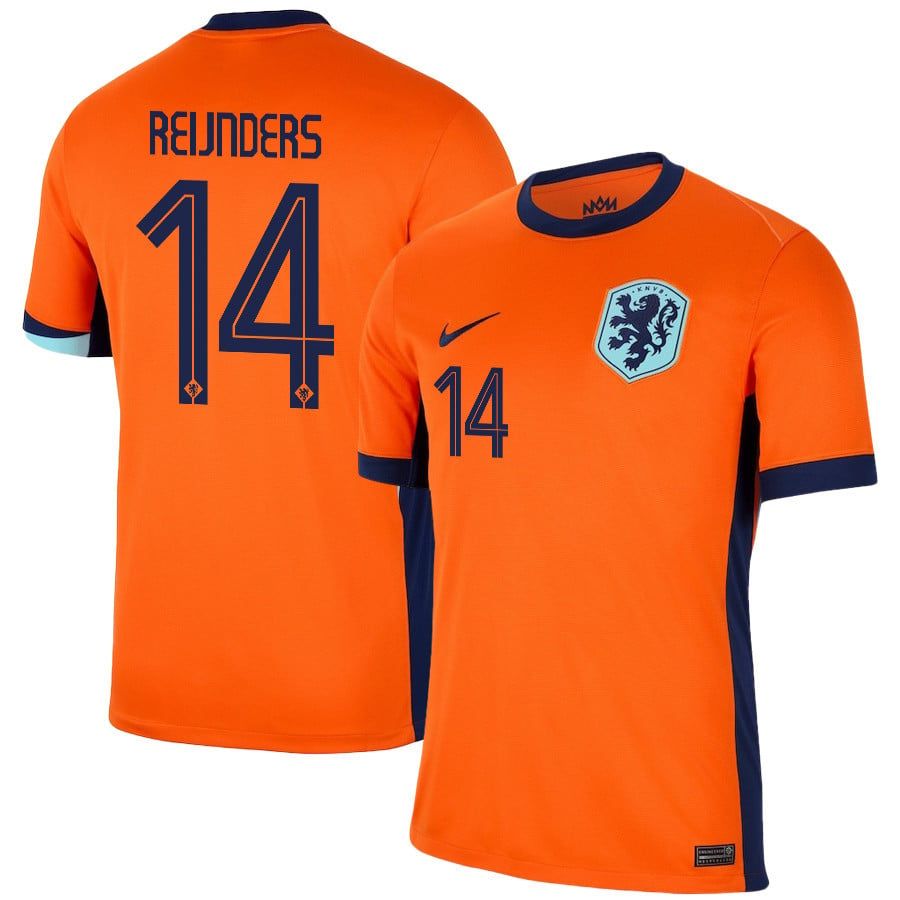 2024 Netherlands Reijnders 14 Home Jersey