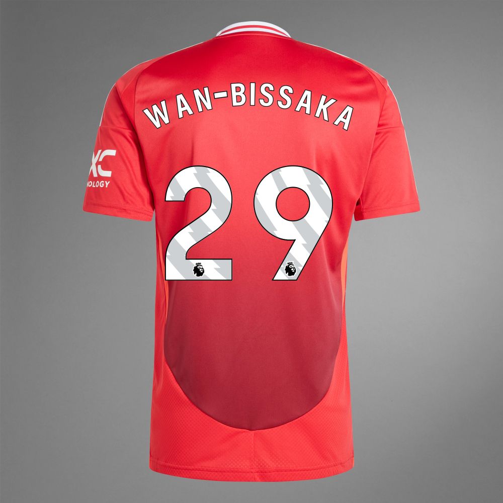 24-25 Manchester United WAN-BISSAKA 29 Home Jersey (Player Version)