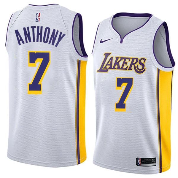 Los Angeles Lakers Nike White Swingman Jersey Carmelo Anthony 7