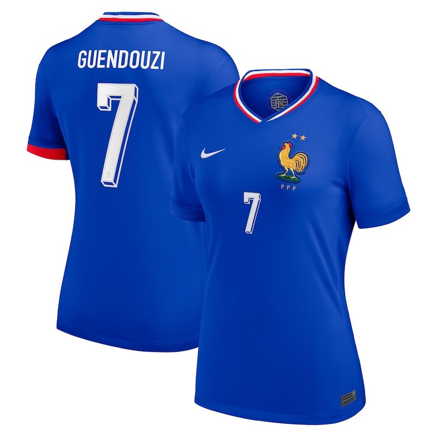 2024 France Guendouzi 7 Home Women Jersey