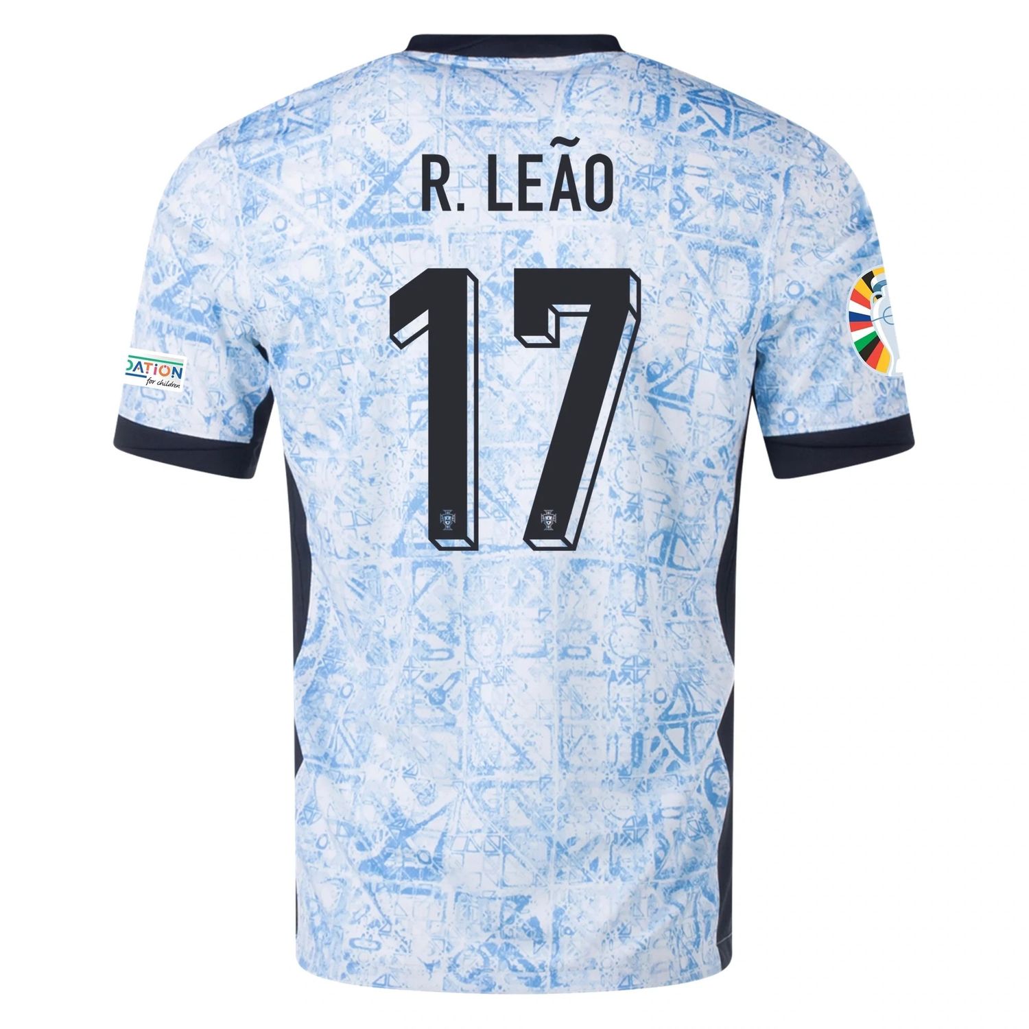 Portugal Euro's  2024 RAFAEL LEÃO #7 Away Jersey With Patches