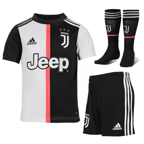 Adidas Juventus Official Home Soccer Jersey Full Kids Kit 19/20