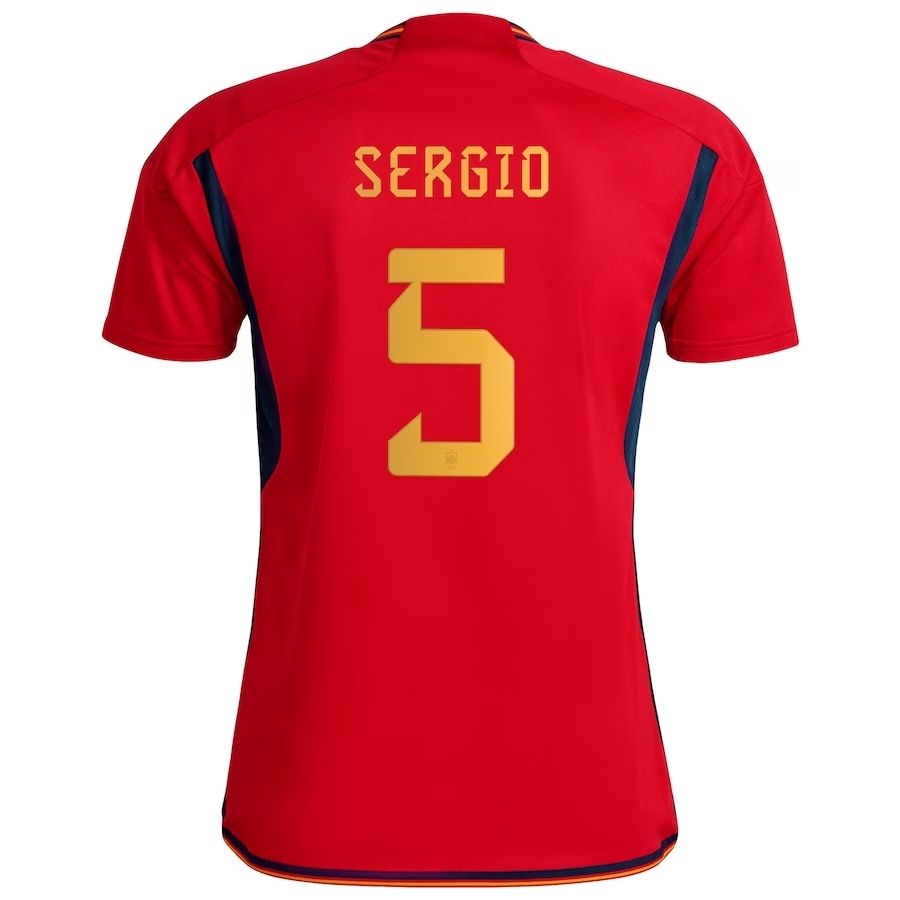 Spain Home Sergio Busquets #5 Jersey 2022/2023