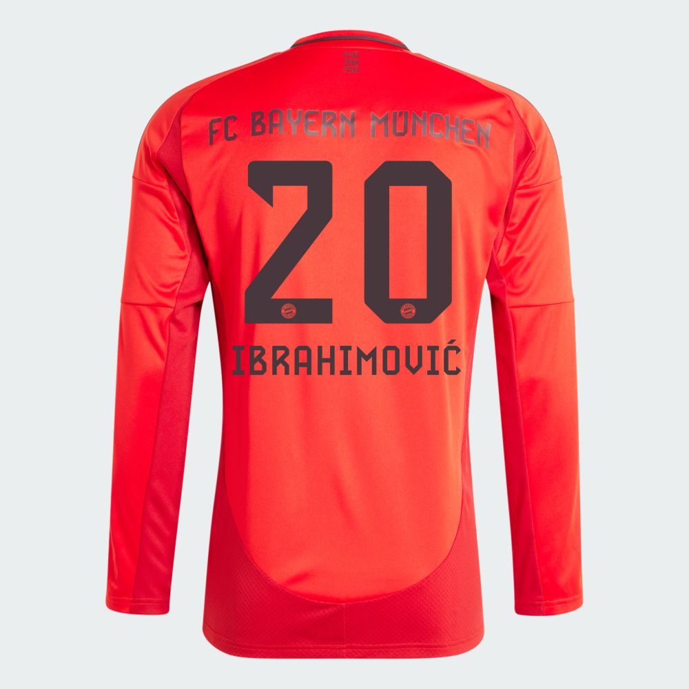 24-25 Bayern Munich IBRAHIMOVIĆ 20 Home Long Sleeve Jersey