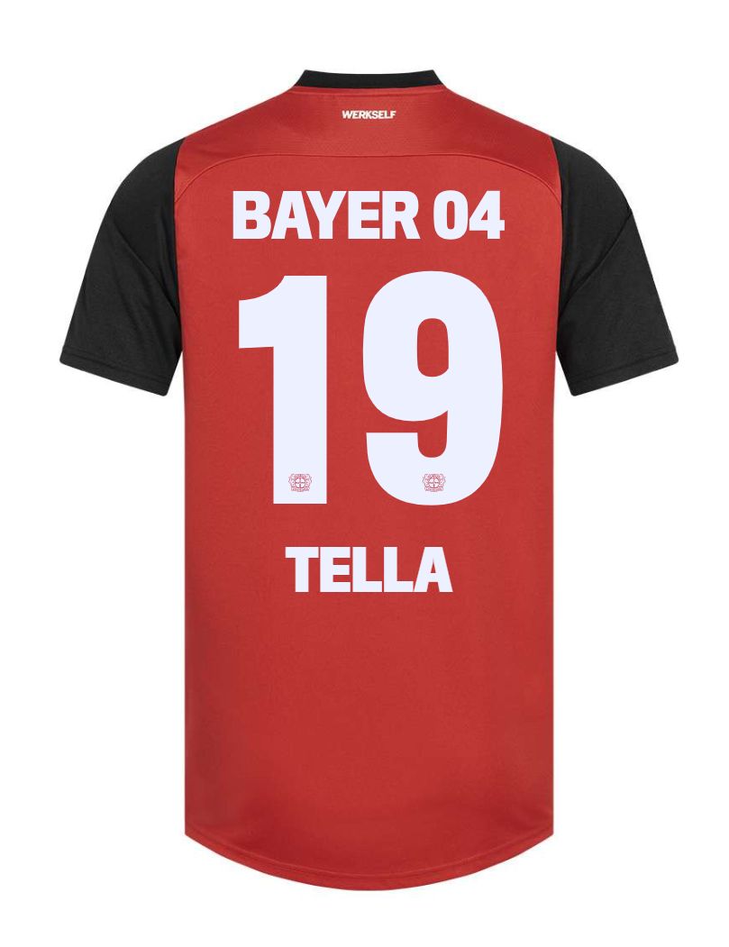 24-25 Bayer Leverkusen Tella 19 Home Soccer Jersey