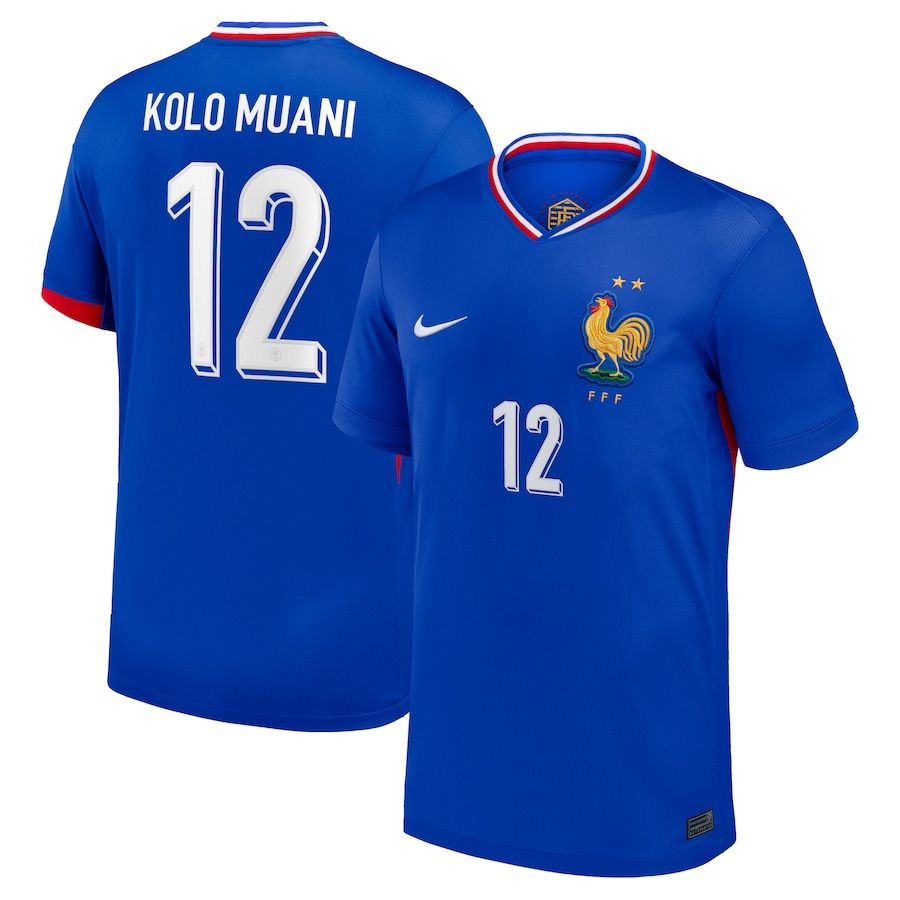 2024 France Kolo Muani 12 Home Jersey