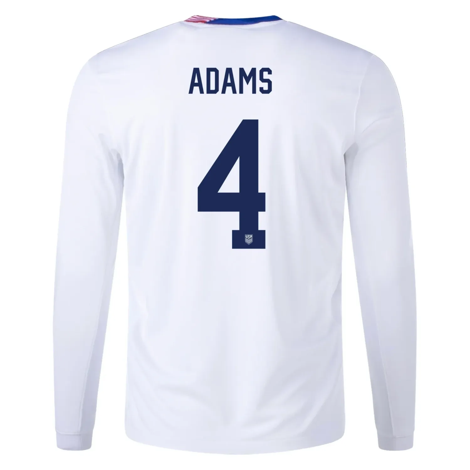 2024 United States ADAMS 4 Home Long Sleeve Jersey