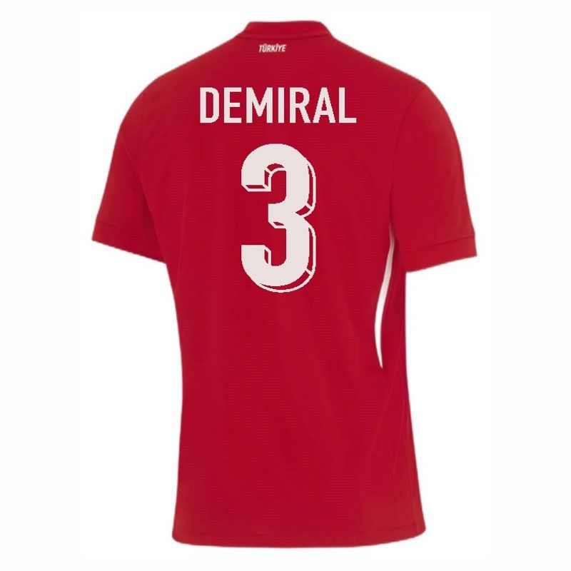 Turkey Merih Demiral #3 Away Jersey 2024