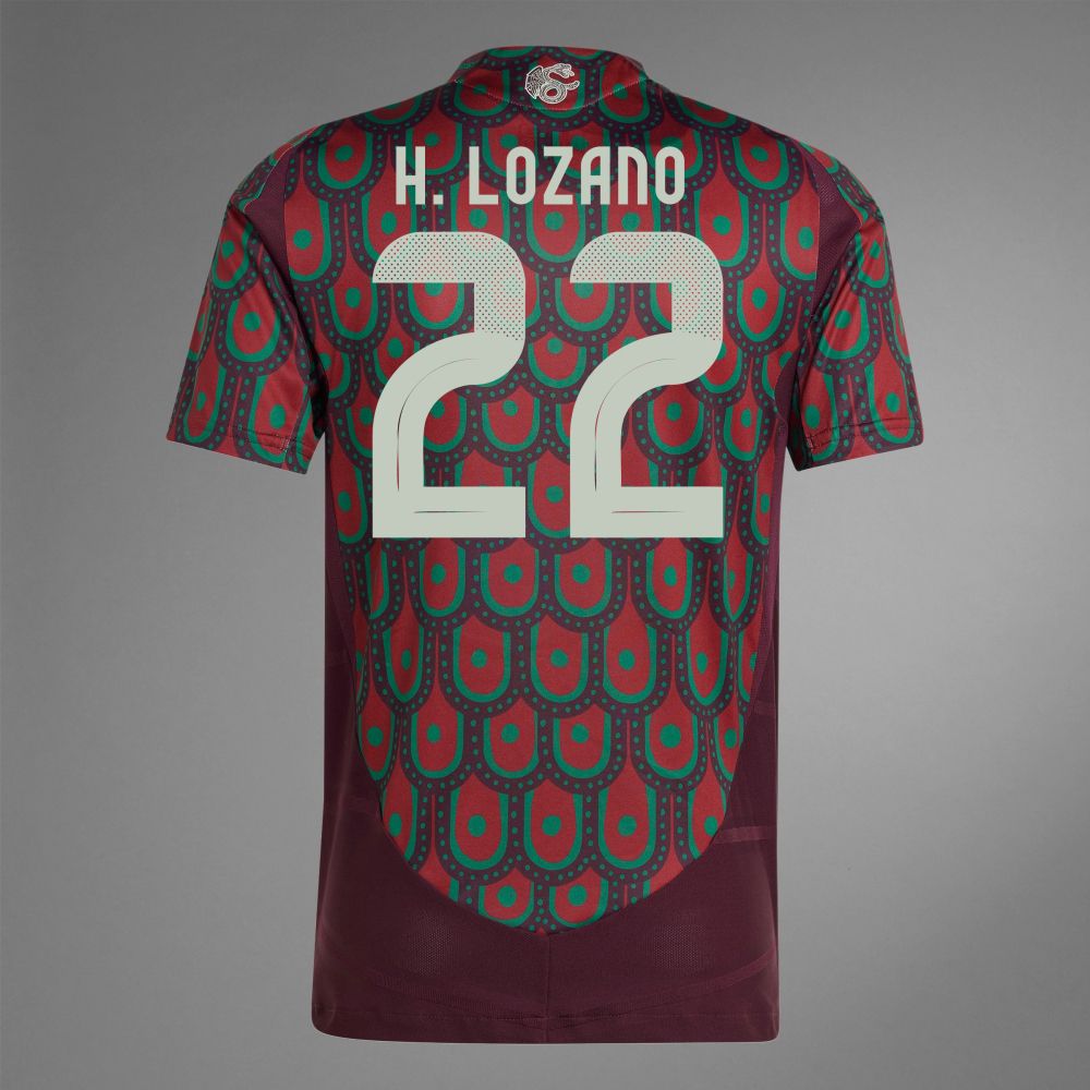 2024 Mexico H. LOZANO  22 Home Jersey (Player Version)