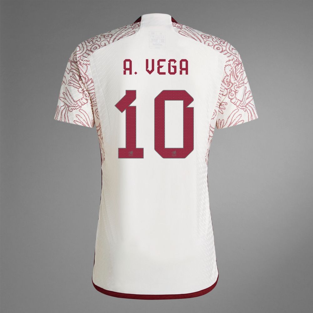 Mexico Alexis Vega 10 Away Jersey 2022/ 2023 (Player Version)