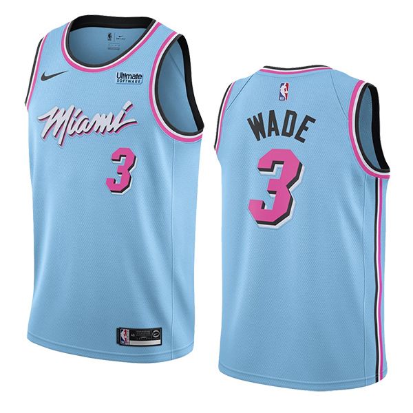 2019-20 Miami Heat Dwyane Wade 3 Vicewave Swingman Jersey