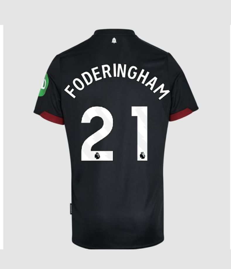 24-25 West Ham United Away FODERINGHAM 21 Jersey