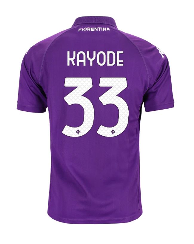 24-25 Fiorentina Home KAYODE 33 Jersey