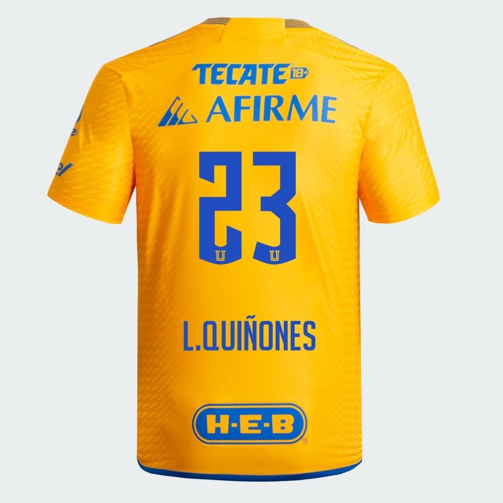 Tigres UANL  Luis Enrique Quiñones #23 Home Jersey 2023/2024(Player Version)