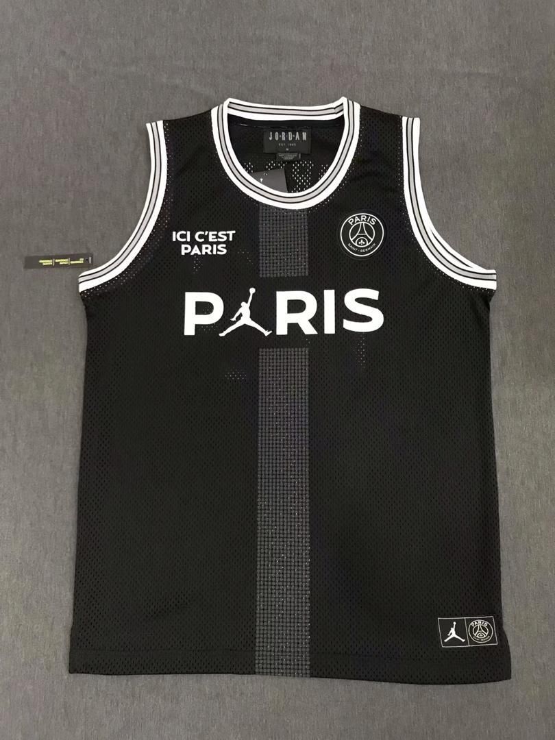 Paris x Jordan Black Mesh Tank Top