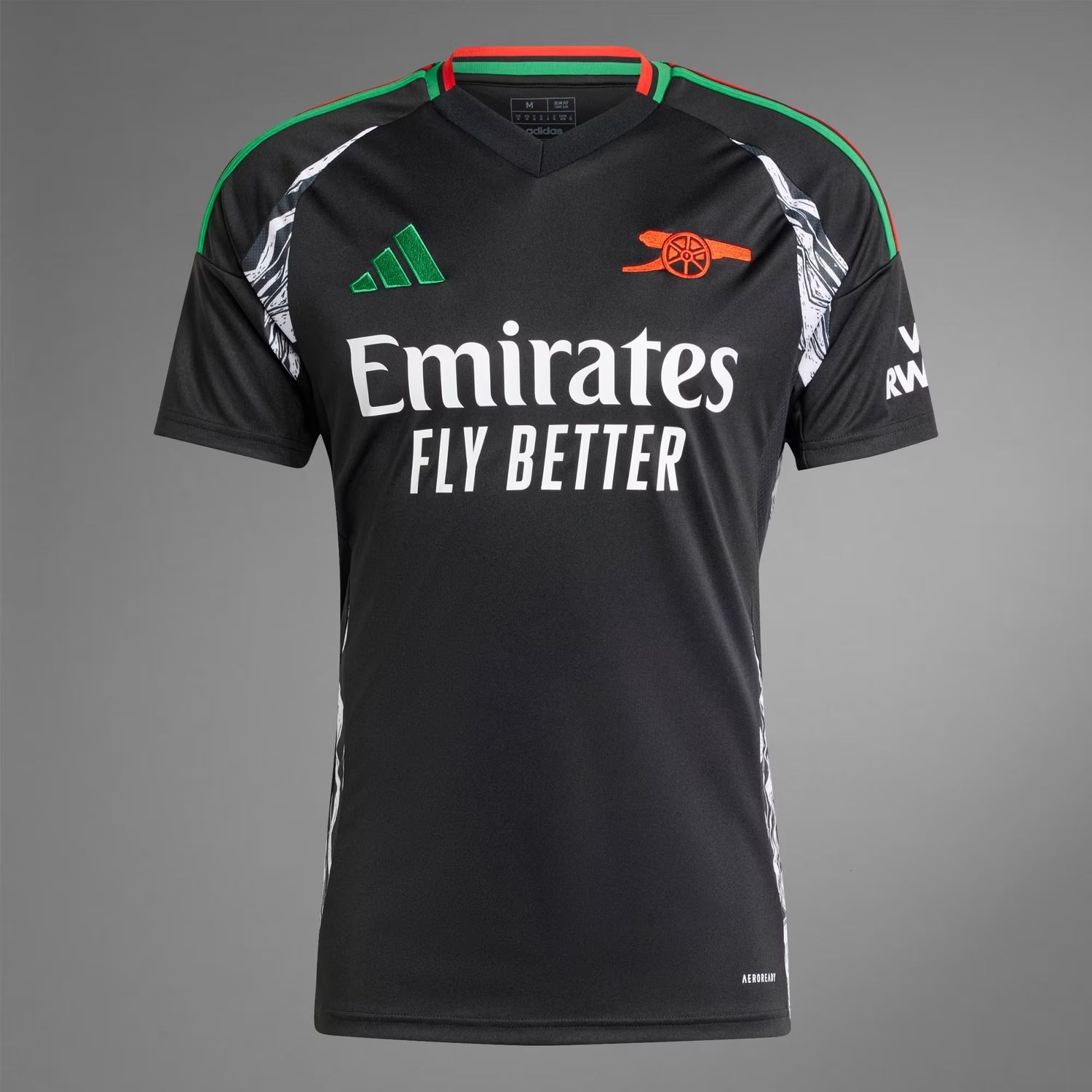 Front view of Arsenal away jersey