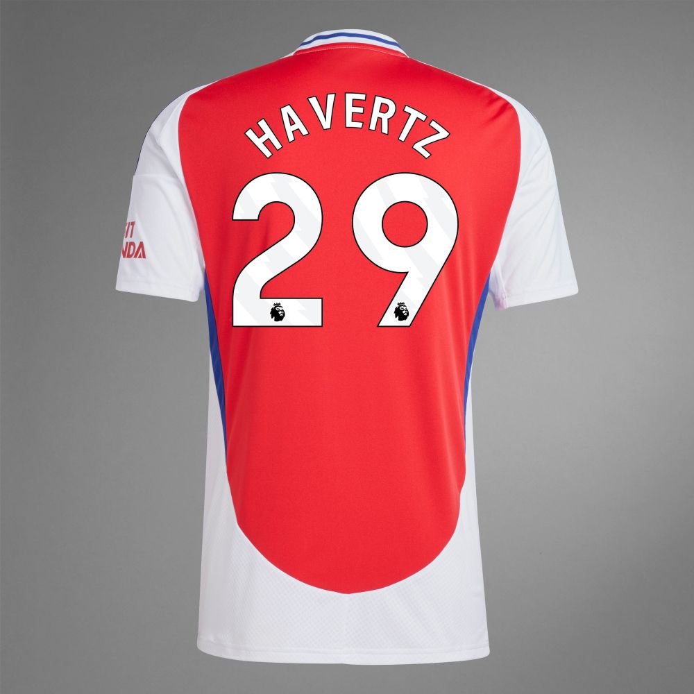 Back view of Havertz 29 Arsenal home Jersey