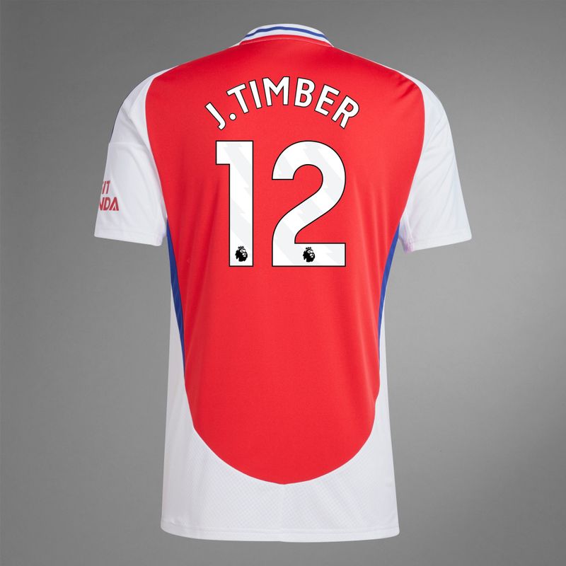 back view of J.Timber 12 Arsenal Home Jersey