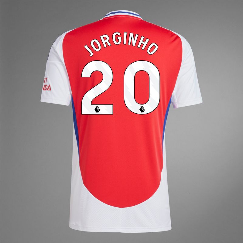back view of Jorginho 20 Arsenal Home Jersey