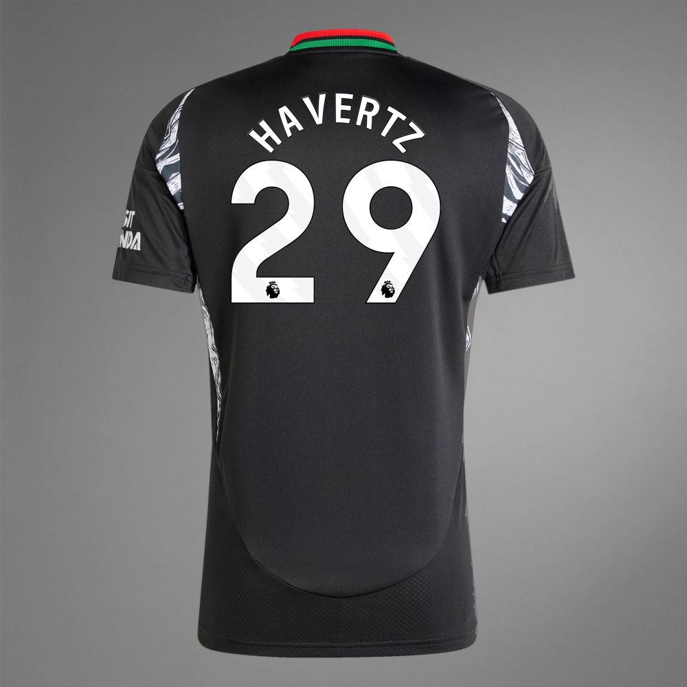 back view of Havertz 29 Arsenal away Jersey