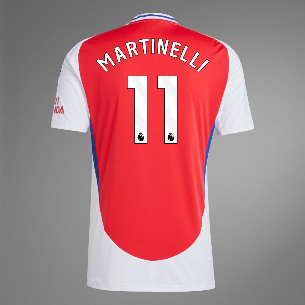 back view of Martinelli 11 Arsenal Home Jersey