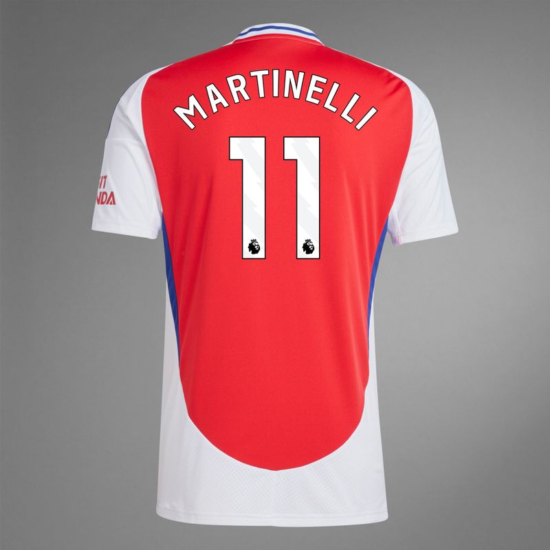 back view of Martinelli 11 Arsenal Home Jersey