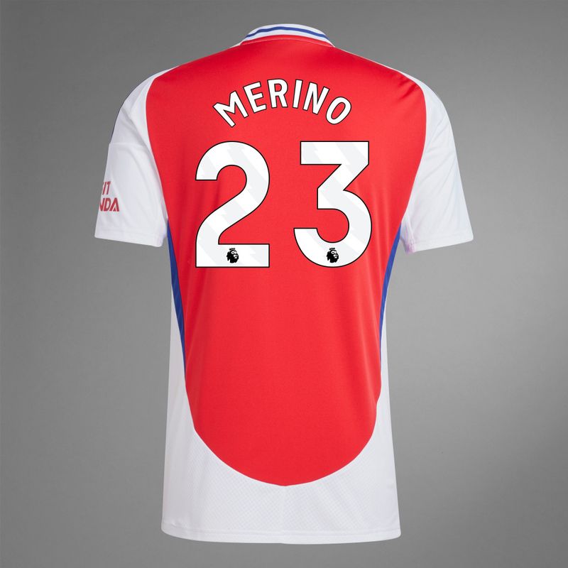 back view of Merino 23 Arsenal Home Jersey
