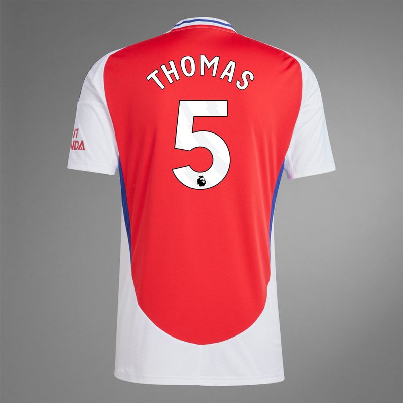 back view of Thomas 5 Arsenal Home Jersey