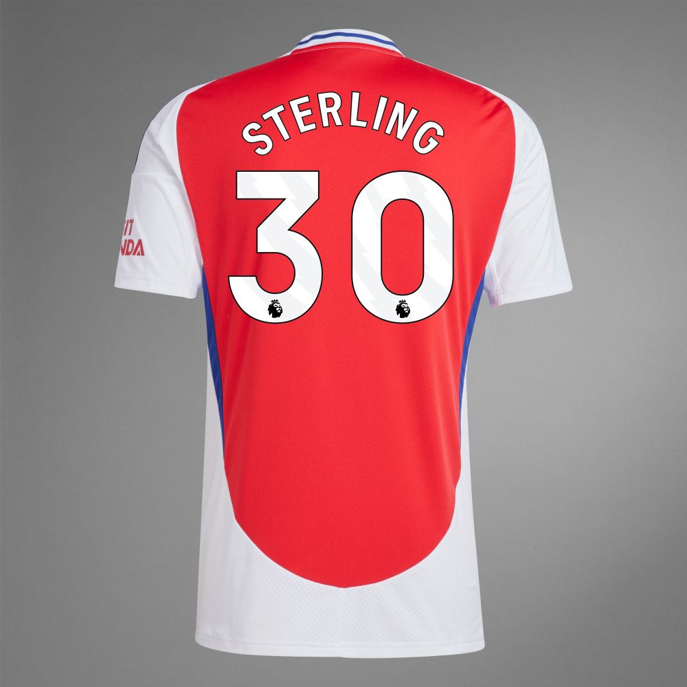 back view of Sterling 30 Arsenal Home Jersey