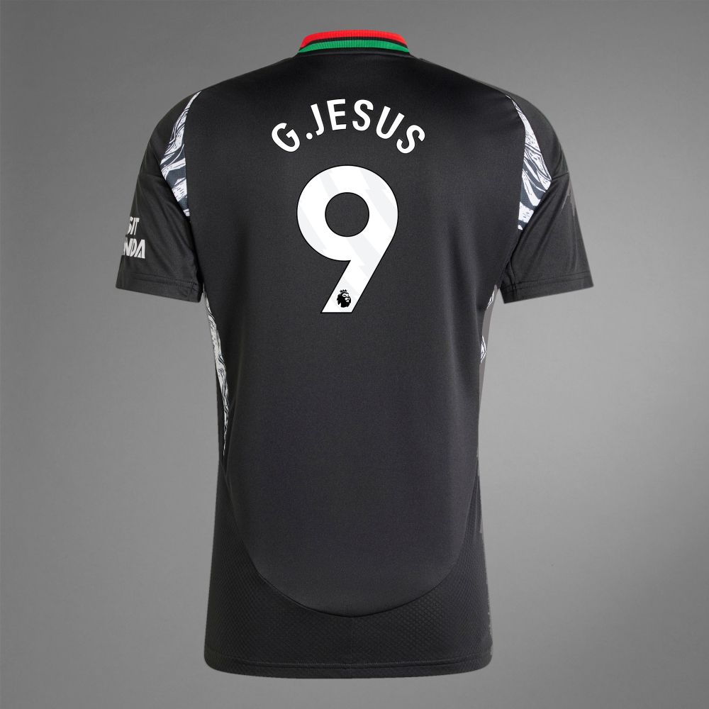 Back view of G.Jesus 9 Arsenal away Jersey