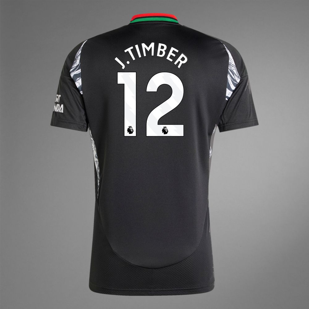 back view of J.Timer 12 Arsenal away Jersey