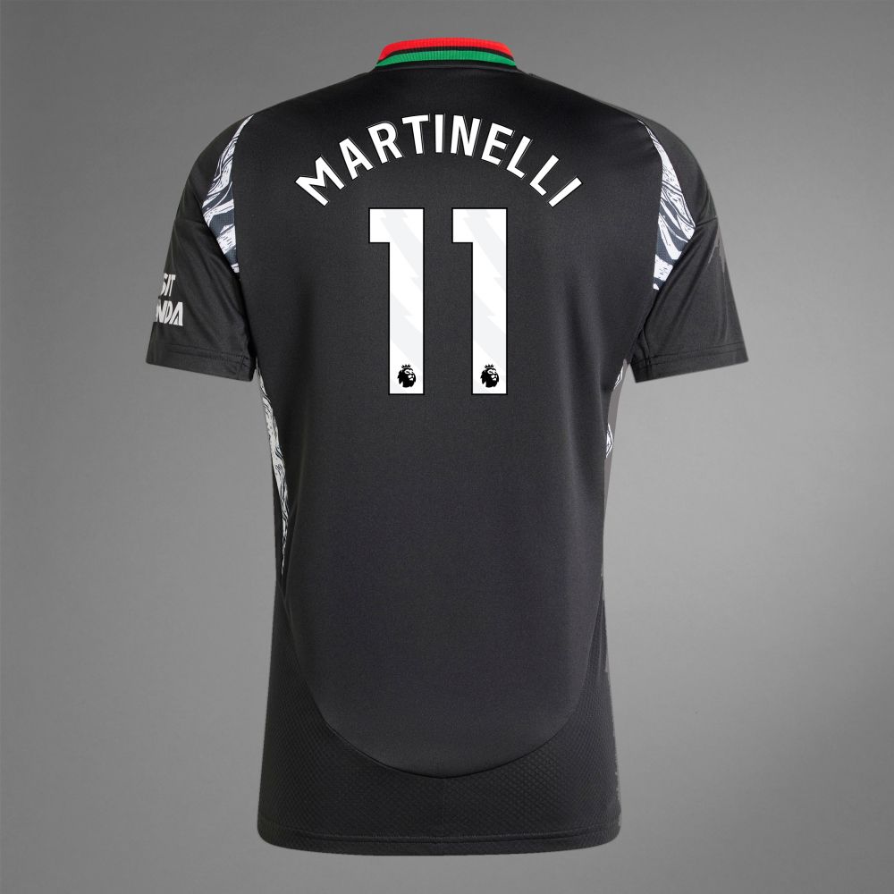 back view of Martinelli 11 Arsenal away Jersey