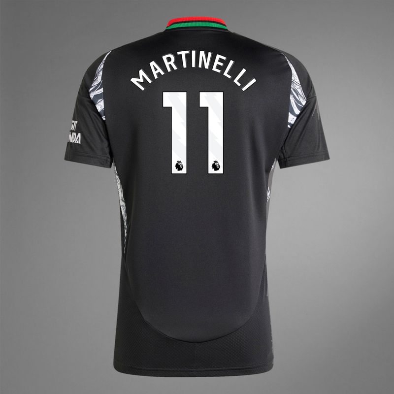 back view of Martinelli 11 Arsenal away Jersey